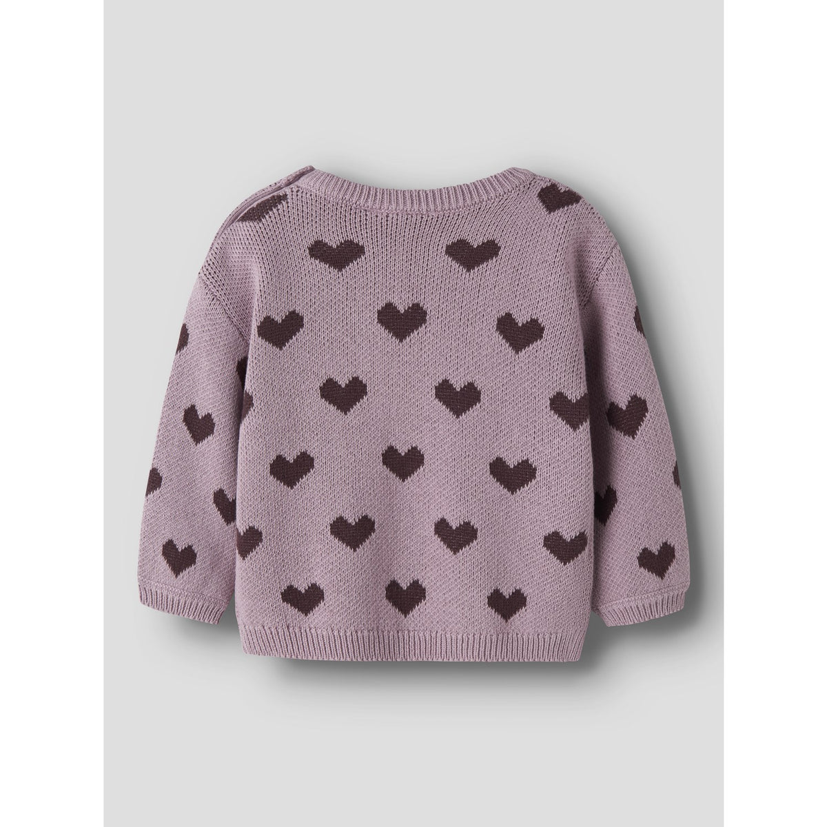 Name It Mauve Shadows Hearts In Catawba Grape Nbfoana Ls Strikk Eske