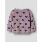 Name It Mauve Shadows Hearts In Catawba Grape Nbfoana Ls Strikk Eske