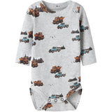 Name It Light Grey Melange Nbmozias Ls Slim Body Bf