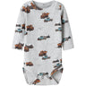 Name It Light Grey Melange Nbmozias Ls Slim Body Bf