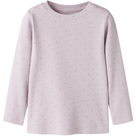 Name It Light Lilac Nmfodele Ls Slim Topp Bf