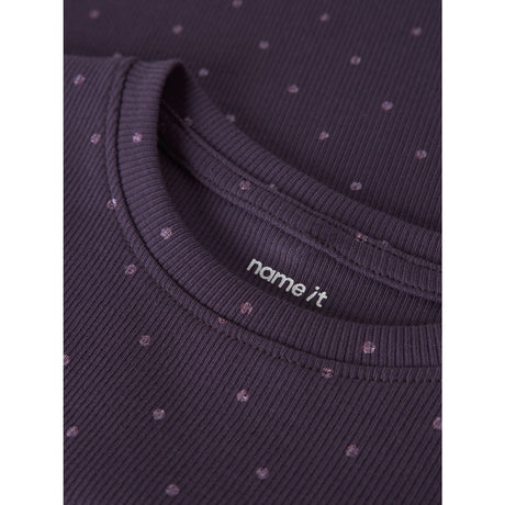 Name It Navy Cosmos Nmfodele Ls Slim Topp Bf