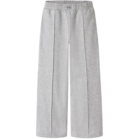 Name It Light Grey Melange Nkfoda Nreg Wide Swe Bukser Bru Bf