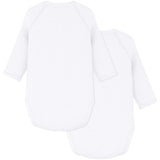Petit Bateau Hvit Langermet Bodysuit 3-pakning