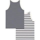 Petit Bateau Navy Stripe Undershirt 2-pakning