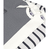 Petit Bateau Navy/White Langermet Bodysuit 3-pakning