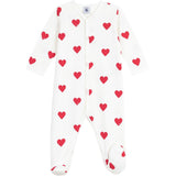 Petit Bateau Hearts Sleepsuit