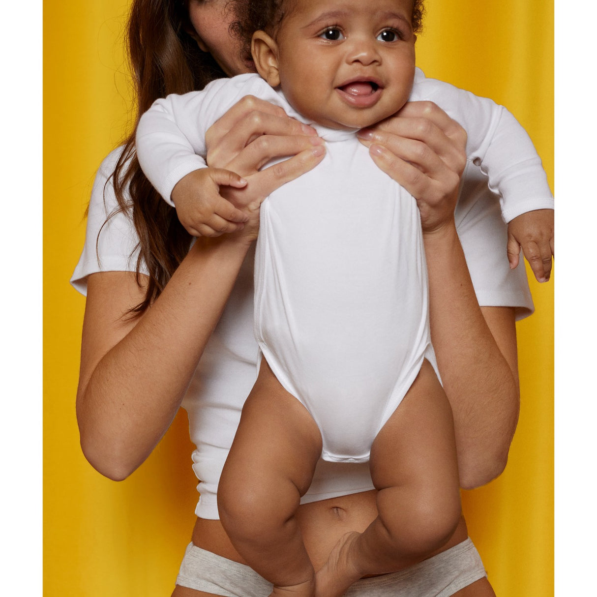 Petit Bateau Hvit Langermet Bodysuit 3-pakning