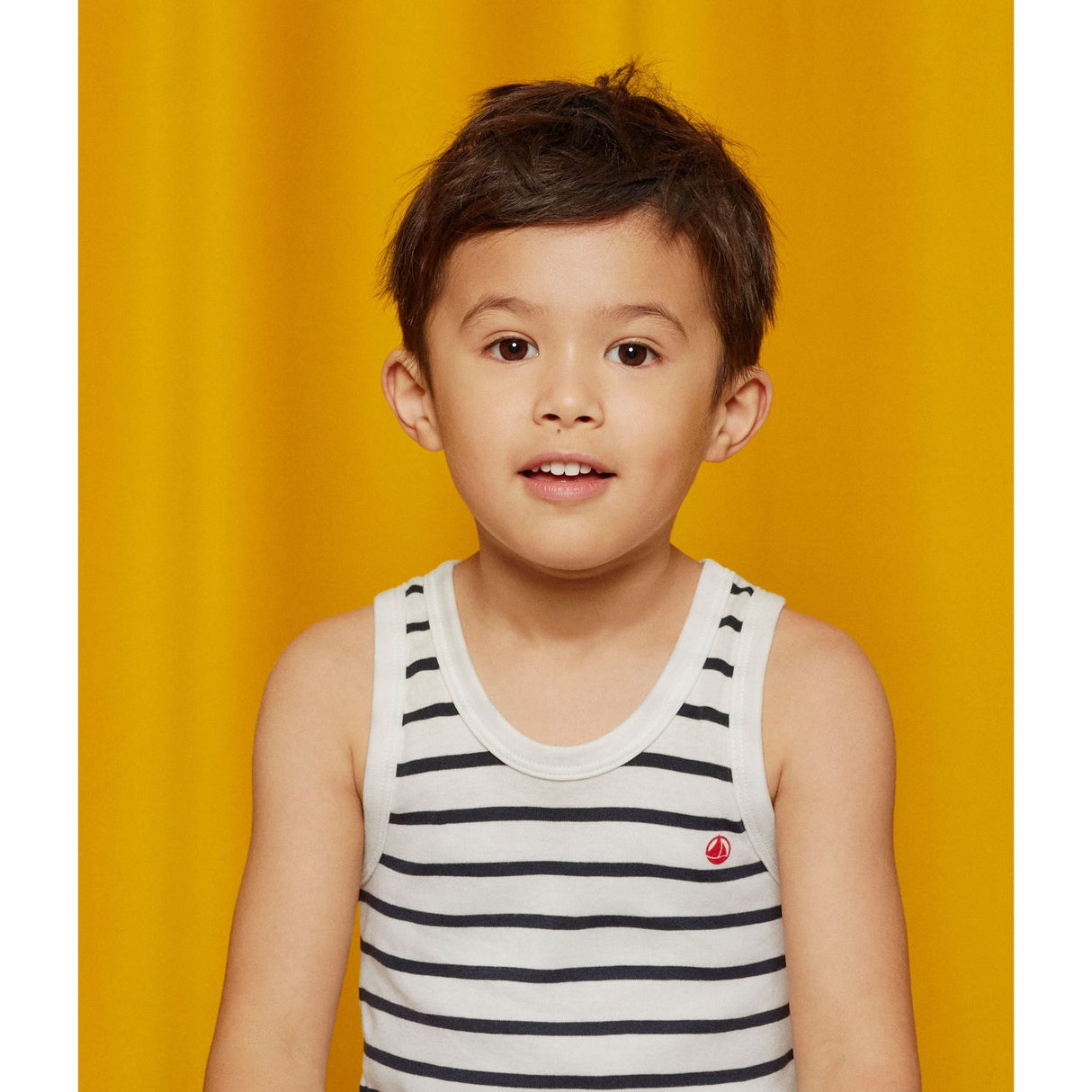 Petit Bateau Navy Stripe Undershirt 2-pakning