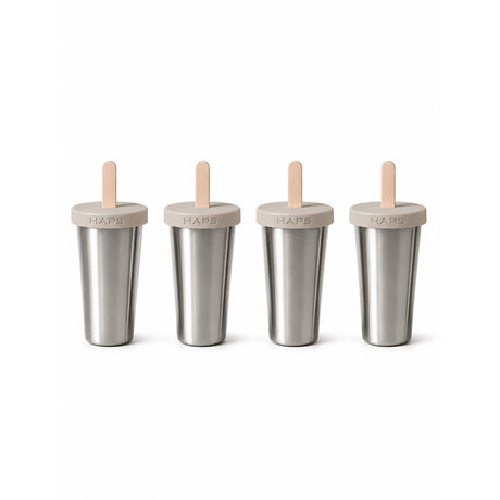 Haps Nordic Oyster Grey Ice Lolly Makers 4-Pakke