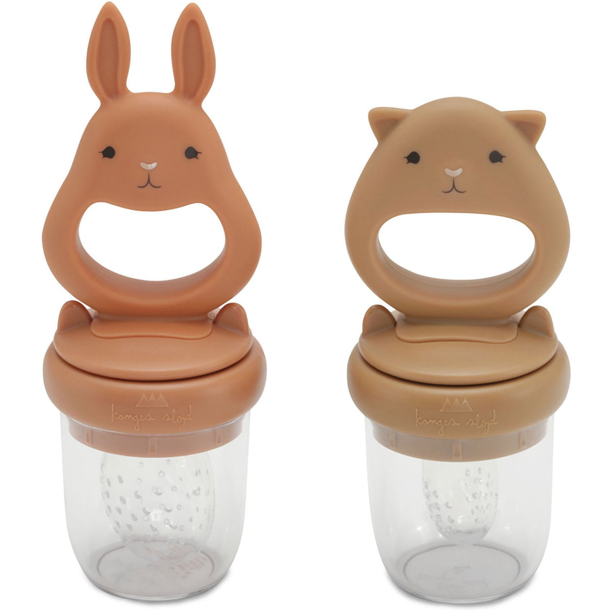 Konges Sløjd Almond/Terracotta Silikon Fruit Feeding Smokk