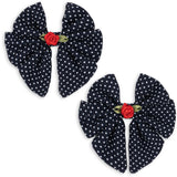 Konges Sløjd Dot Nuit 2 Pakke Rose Rouge Bue Hair Clip