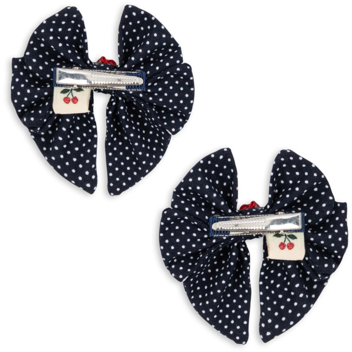Konges Sløjd Dot Nuit 2 Pakke Rose Rouge Bue Hair Clip
