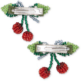 Konges Sløjd Cherry 2 Pakke Beaded Cherry Bue Hair Clip