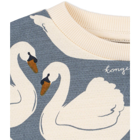 Konges Sløjd Swan Loupy Print Collegegenser Gots