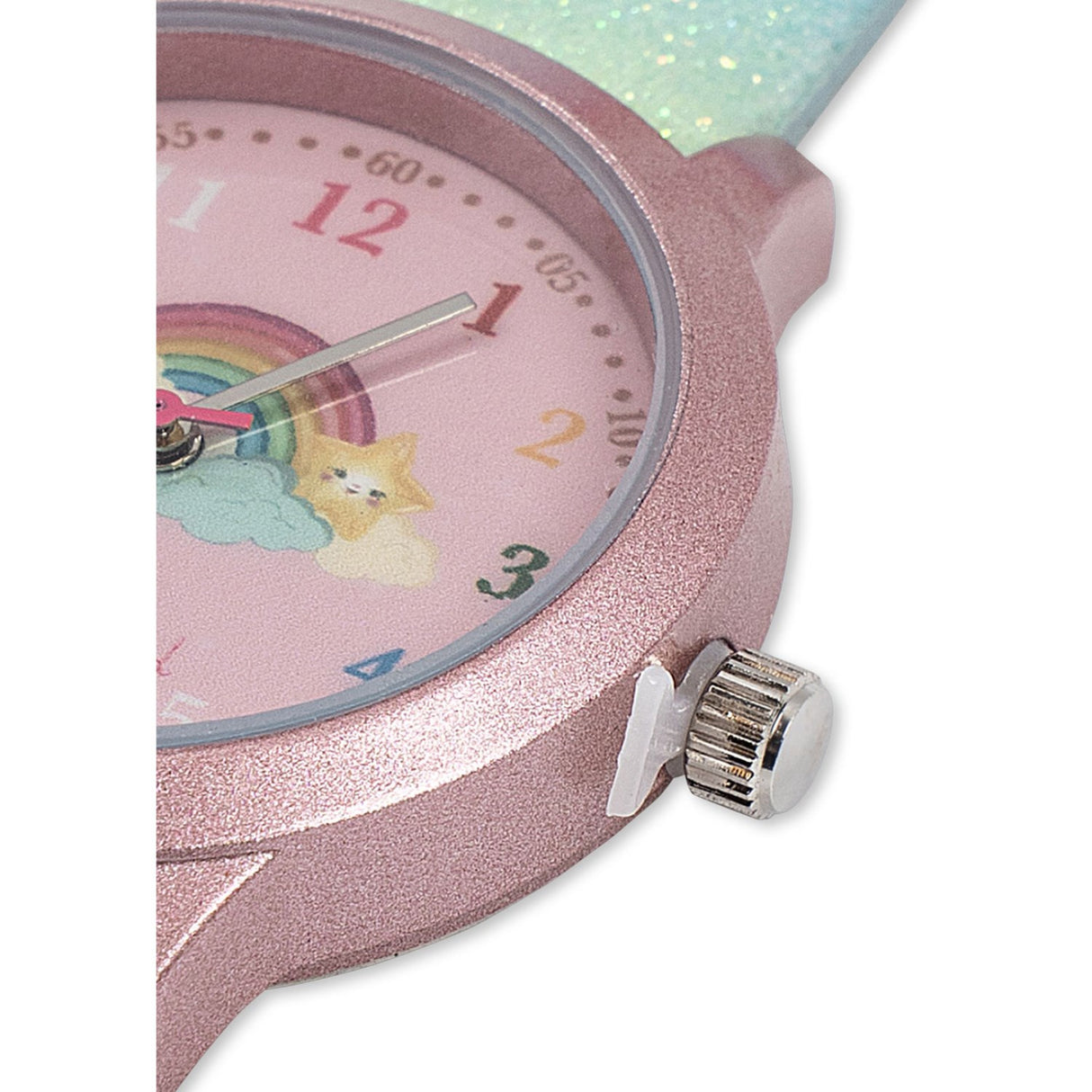 Konges Sløjd Rainbow Glitter Kids Klokke Rainbow