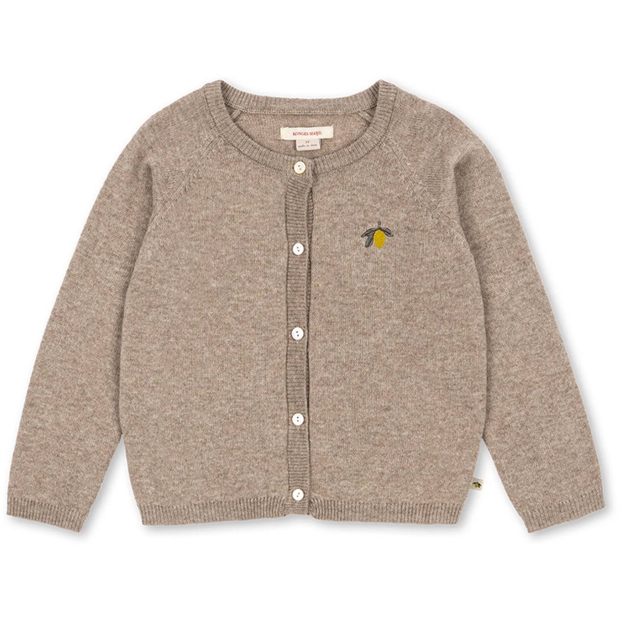 Konges Sløjd Light Brown Mattou Strikk Cardigan