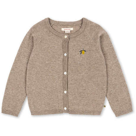 Konges Sløjd Light Brown Mattou Strikk Cardigan