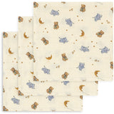 Konges Sløjd Cucciolo 3 Pakke Muslin Cloth Gots