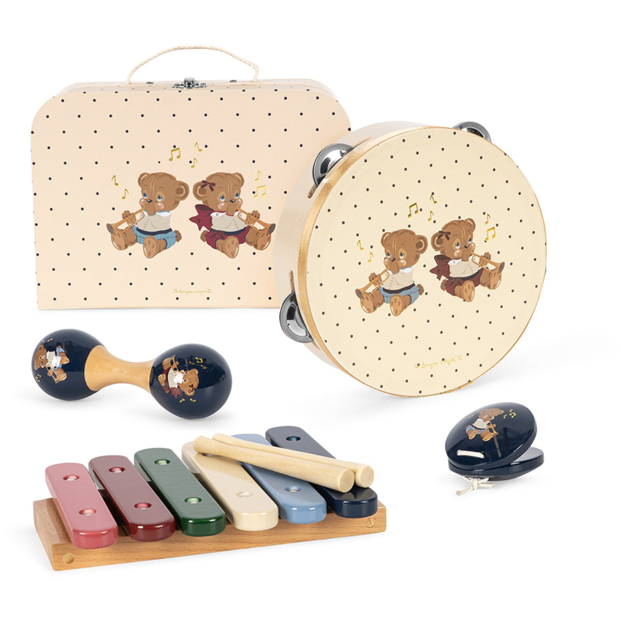 Konges Sløjd Teddy Bear Musikk Sets Fsc