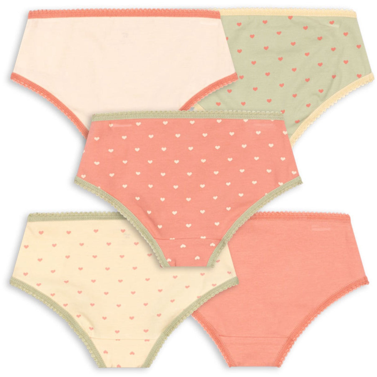 Konges Sløjd Girl Mix Pack Basic 5 Pakke Girl Underbukser Gots