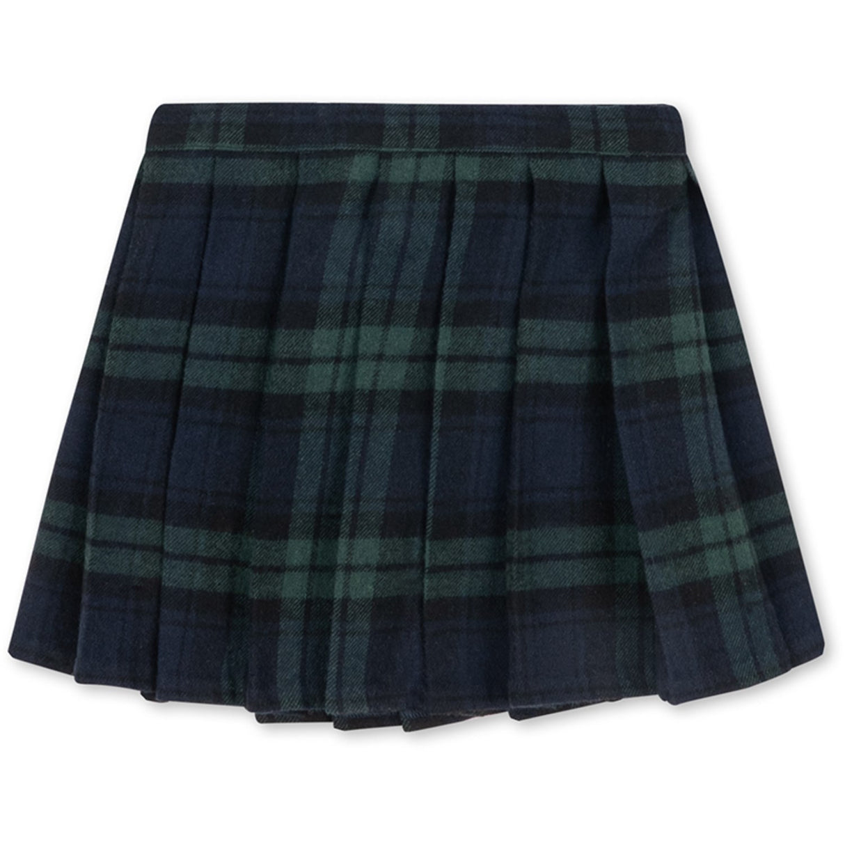 Konges Sløjd Green Check Checky Pleat Skjørt Gots