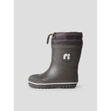 Name It Chocolate Brown Nmnnuno Thermo Rubberboot Solid Noos