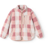 LIEWOOD Mega Check / Rose Blush Nolan Pile Jakke