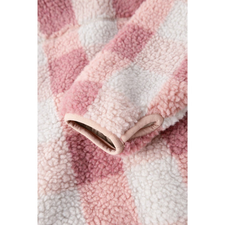 LIEWOOD Mega Check / Rose Blush Nolan Pile Jakke