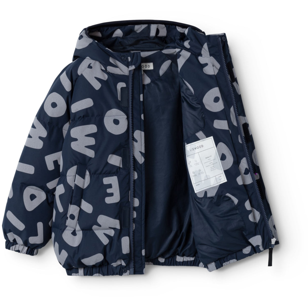 LIEWOOD Letters / Classic Navy Adelina Reflective Down Jakke
