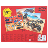 Dino World + Action Monster Cars Klistremerke Fun