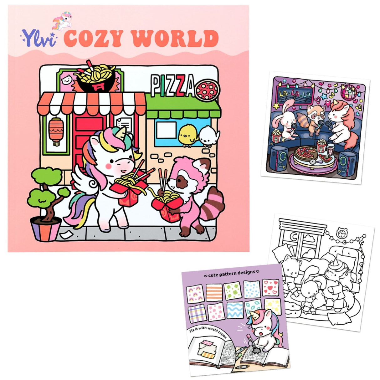 Ylvi COZY World Colouring Bok