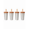 Haps Nordic Terracotta Ice Lolly Makers 4-Pakke