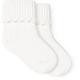 MarMar Gentle White Newborn Strømper Scallop 2-pack Strømper