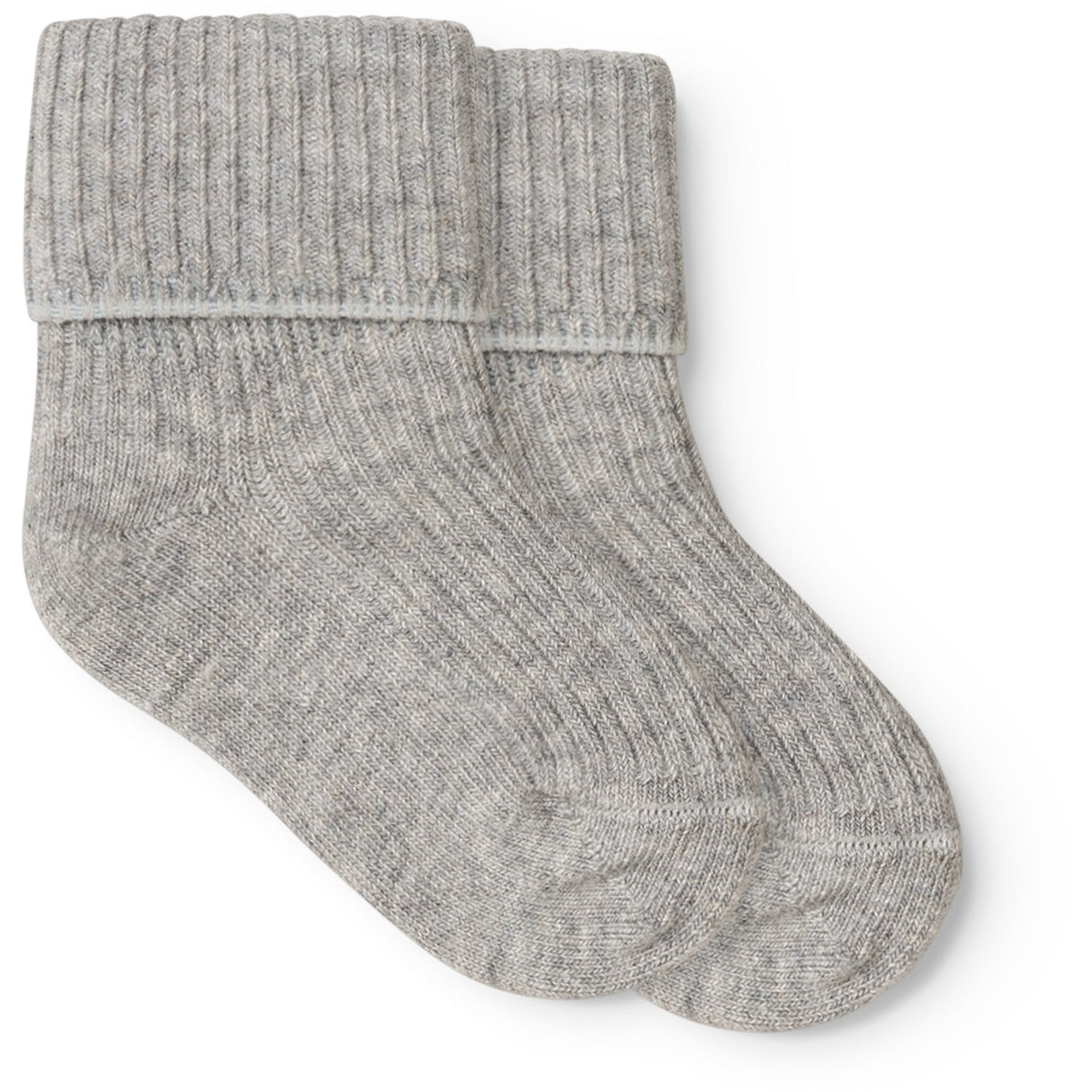 MarMar Light Grey Melange Newborn Strømper 2-pack Strømper