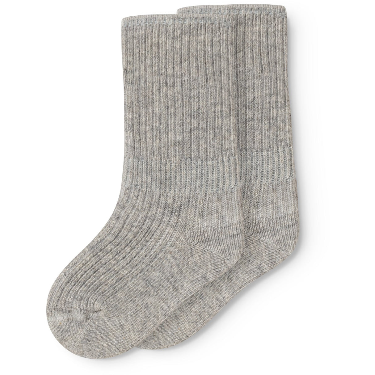 MarMar Light Grey Melange Newborn Strømper 2-pack Strømper