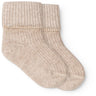 MarMar Light Beige Mel. Newborn Strømper 2-pack Strømper