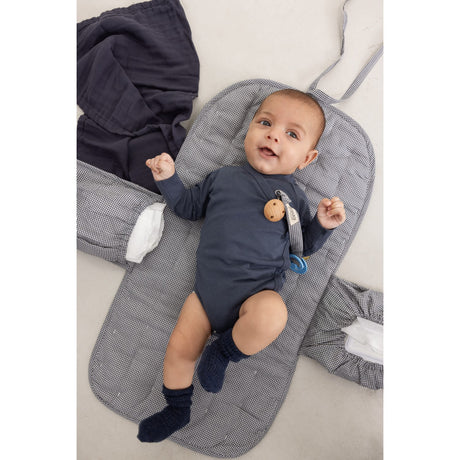 MarMar Crispy Poplin Acc Blue Check Alo Smokk Clip