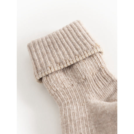 MarMar Light Beige Mel. Newborn Strømper 2-pack Strømper