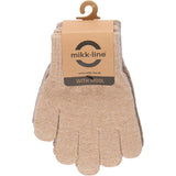 Mikk-Line Rose Melange-Melange Denver-Dark Gray Melange Magic Hansker 3-Pakning Med Lurex