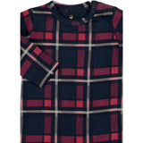 THE NEW Siblings Navy Blazer Check Tnsbholiday Tartan L_S Buksedrakt