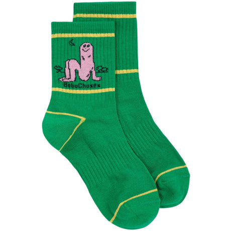 Bobo Choses Green Long Puff Kort Strømper