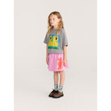 Bobo Choses Light Heather Grey Hug Hairy Monster Kort Strømper