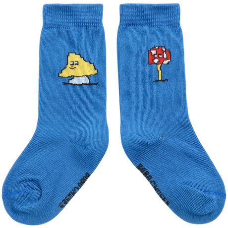 Bobo Choses Blue Mush Monster Long Strømper