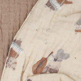 Pippi Mocha Meringue Smekke Muslin M/ Aop (2-Pack)