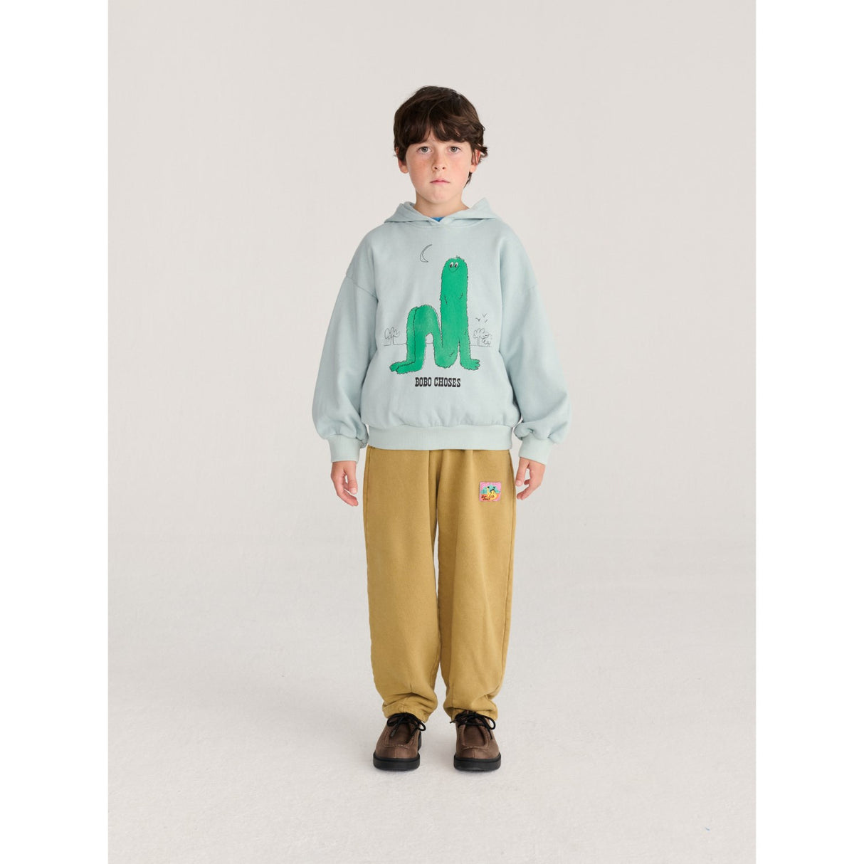 Bobo Choses Light Blue Long Puff Hettegenser