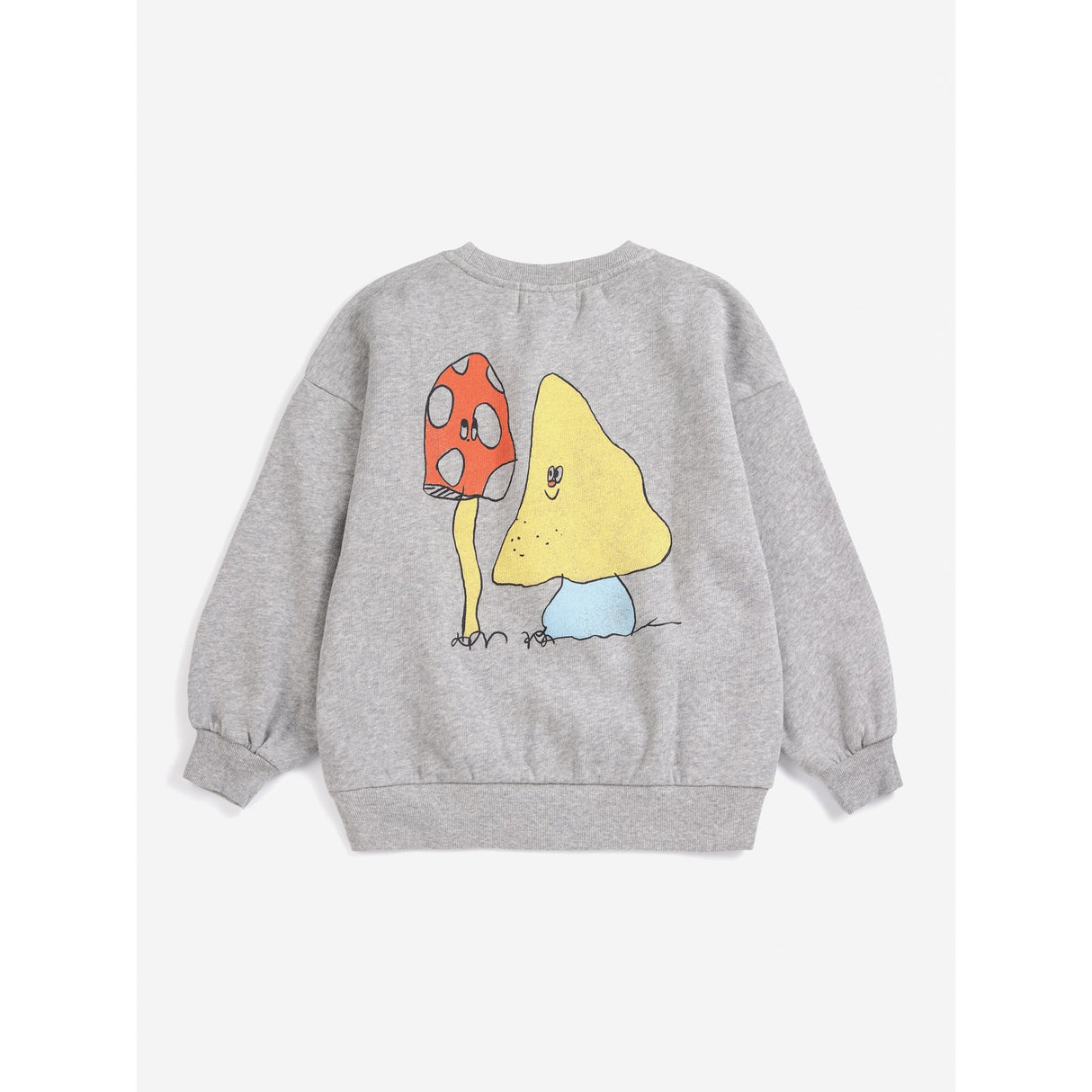 Bobo Choses Light Heather Grey Mush Monster Duo Collegegenser