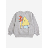 Bobo Choses Light Heather Grey Mush Monster Duo Collegegenser