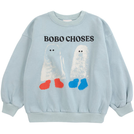 Bobo Choses Light Blue Booty Ghosts Collegegenser