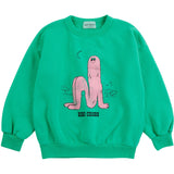 Bobo Choses Green Long Puff Collegegenser